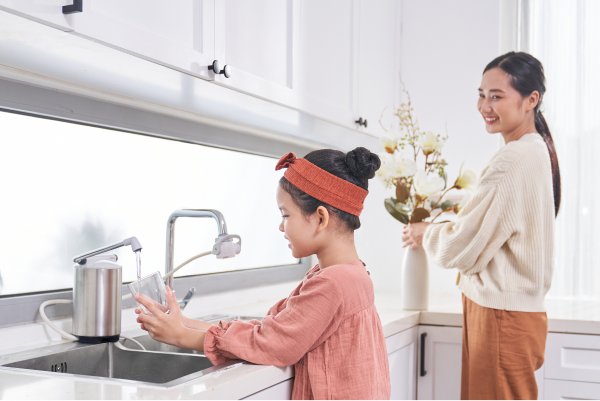 Thiết bị lọc nước lắp trên bồn rửa