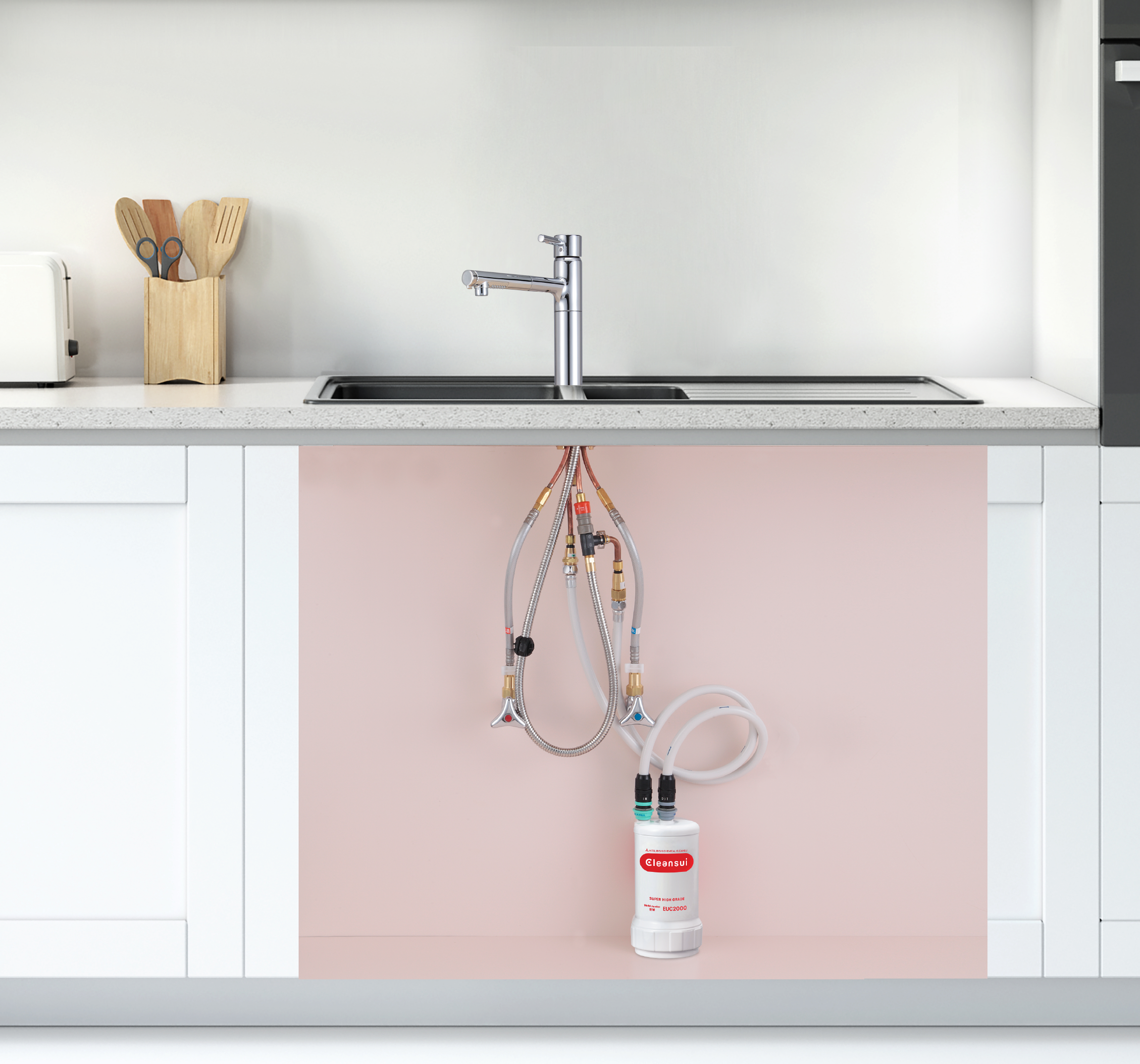 Thiết bị lọc nước tích hợp dưới bồn rửa